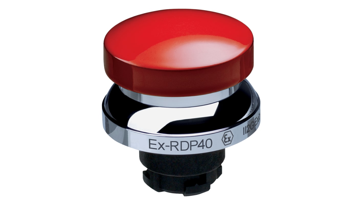 Schmersal EX-RDP Series Red Momentary Push Button Head, 22.3mm Cutout, IECEx
