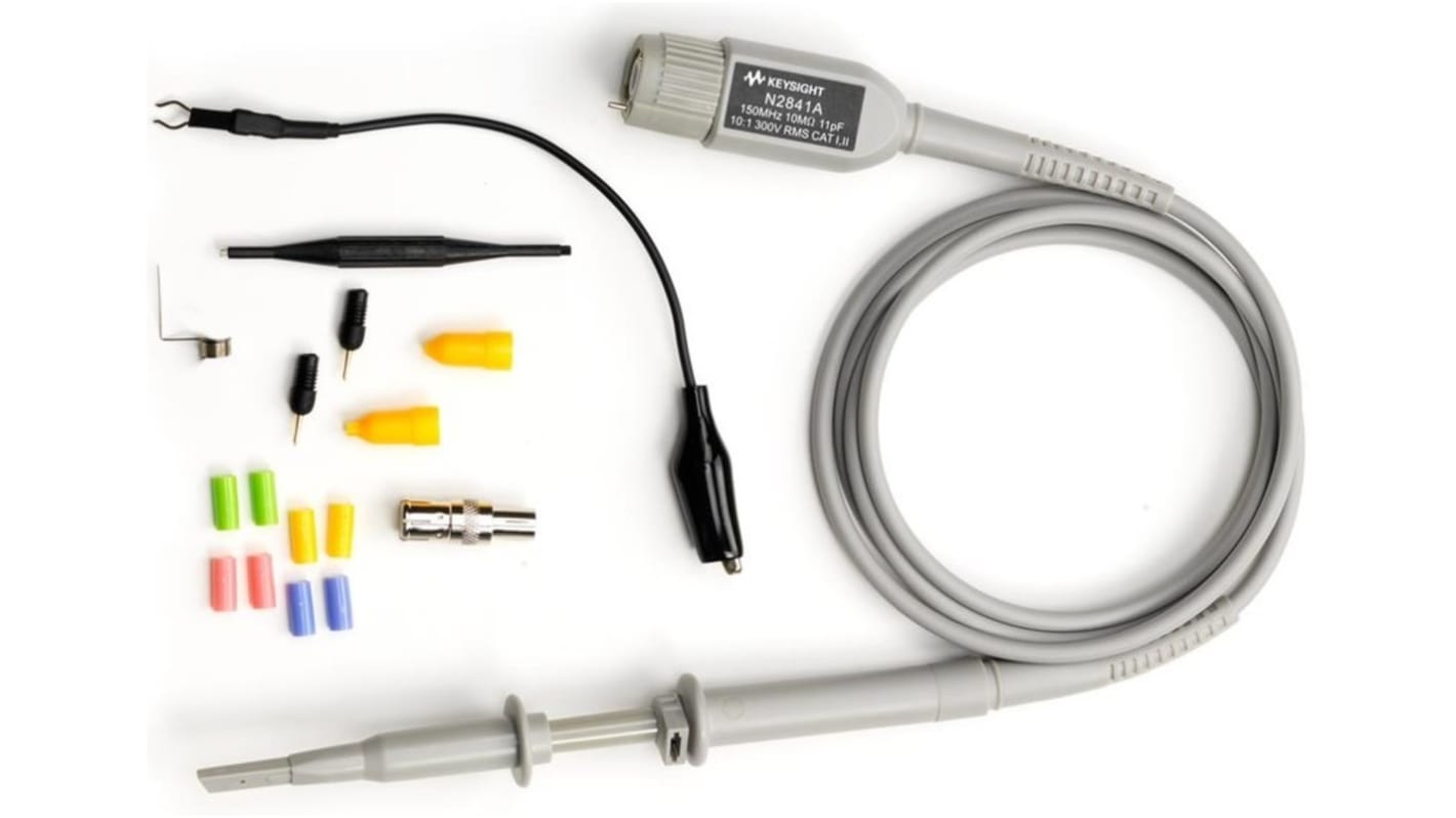 Keysight Technologies InfiniiVision Series N2842A Oscilloscope Probe, Voltage Type, 300MHz, 10:1dB