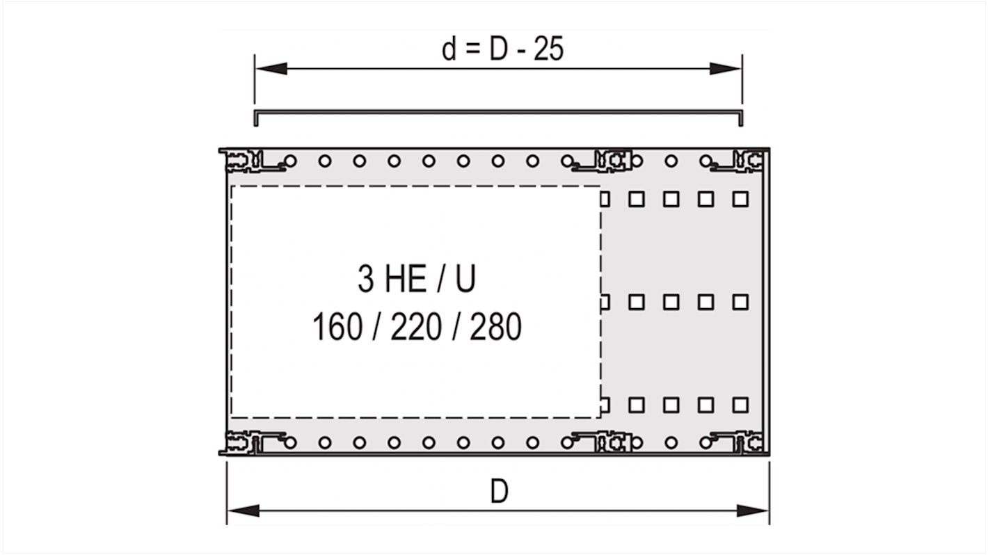 Takarólemez Borítólemez, (Vízszintes sínek használatához), 1 db