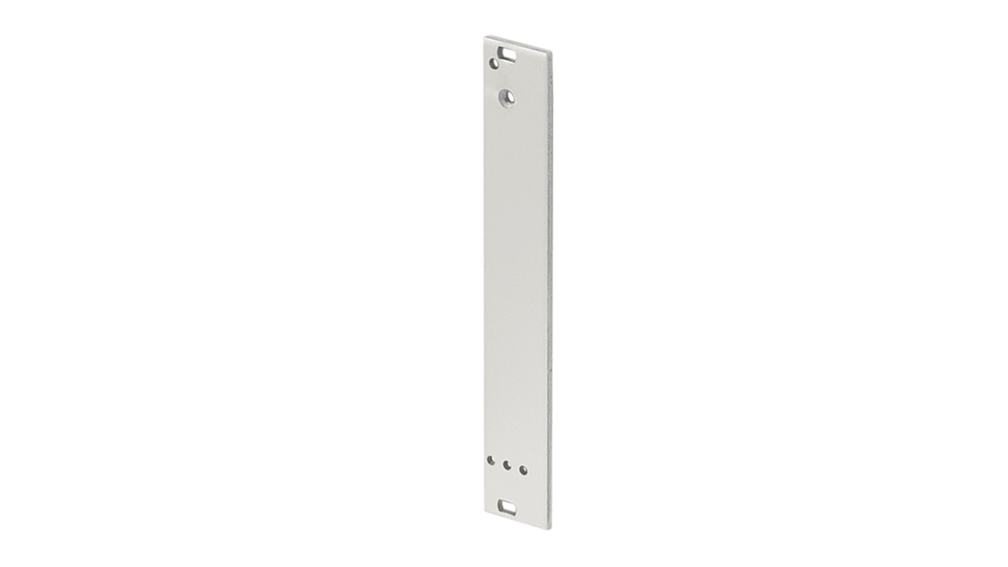 Rack alkatrész Elülső panel, (Statikus trapéz alakú fogantyú használatához), Alumínium, 5 db