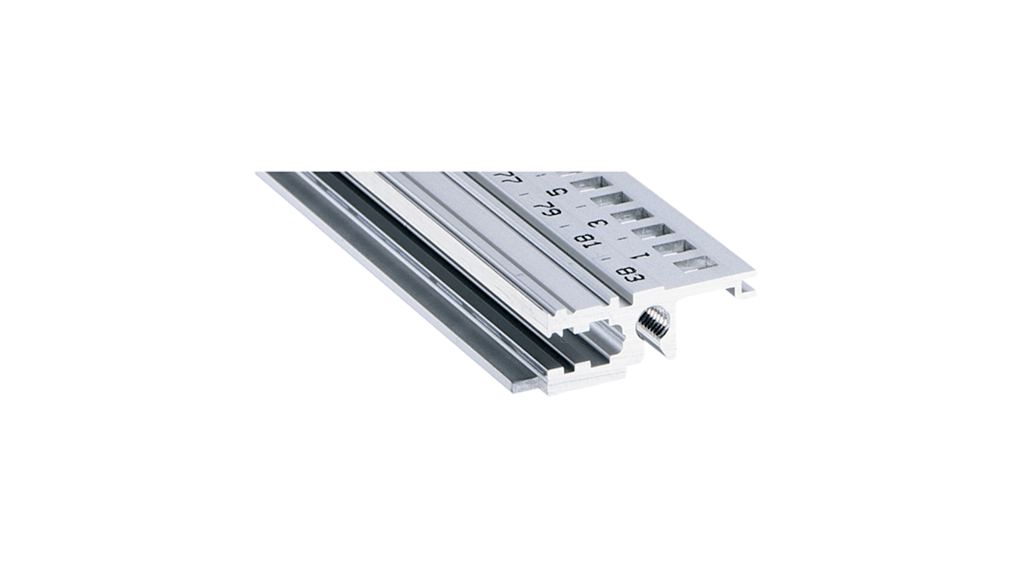 Carril Horizontal nVent SCHROFF de Aluminio Extruido, long. 432mm, anch. 84HP