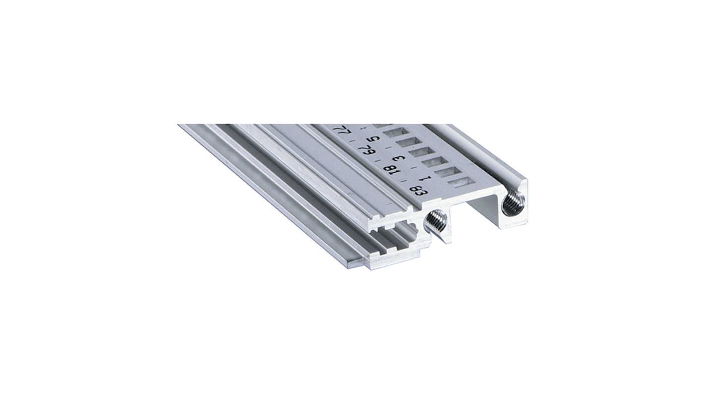 Carril Horizontal nVent SCHROFF de Aluminio Extruido, long. 218mm, anch. 42HP