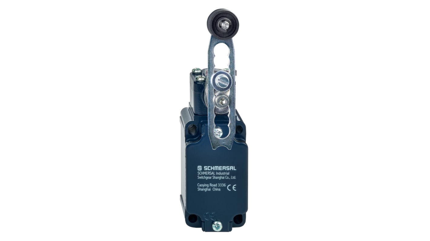 Schmersal EX-T Series Roller Lever Safety Interlock Switch, IP65, Aluminium Housing, 230V ac ac Max, 4A Max