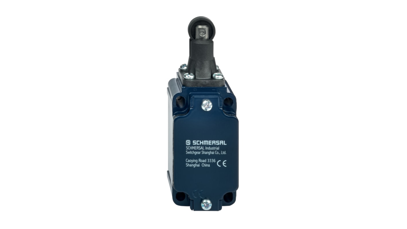 Schmersal EX-Z Series Roller Plunger Safety Interlock Switch, 1NO/1NC, IP67, Aluminium Housing, 230V ac ac Max, 4A Max