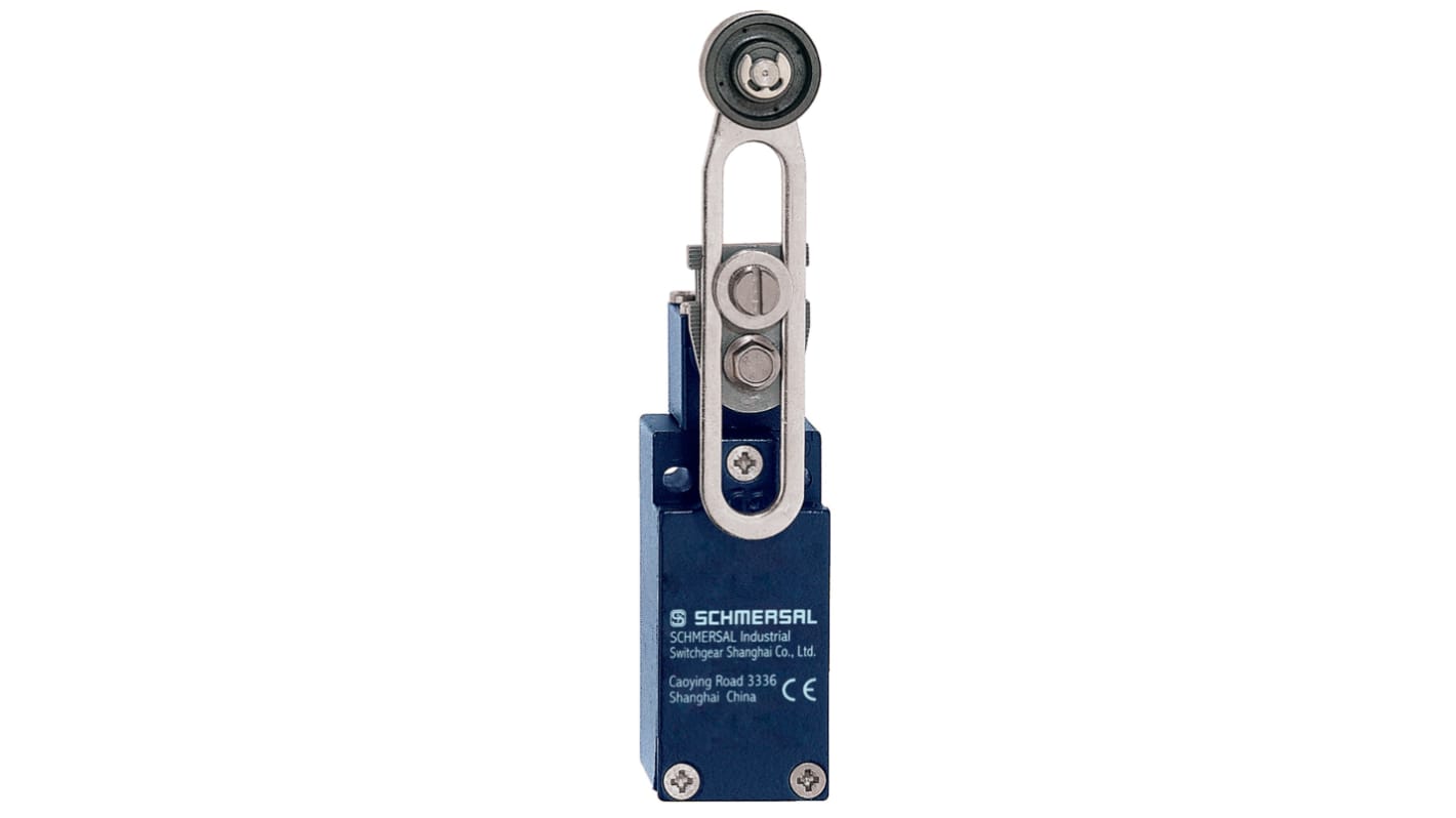 Schmersal EX-Z Series Roller Lever Safety Interlock Switch, 1NO/1NC, IP67, Die Cast Zinc Housing, 230V ac ac Max, 4A Max