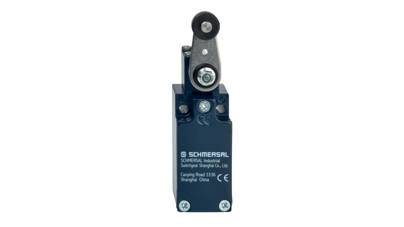 Schmersal EX-Z Series Roller Lever Safety Interlock Switch, 2NC, IP67, Die Cast Zinc Housing, 230V ac ac Max, 4A Max