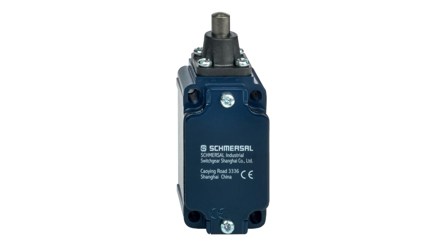 Schmersal EX-T Series Plunger Safety Interlock Switch, 1NO/1NC, IP65, Aluminium Housing, 230V ac ac Max, 4A Max