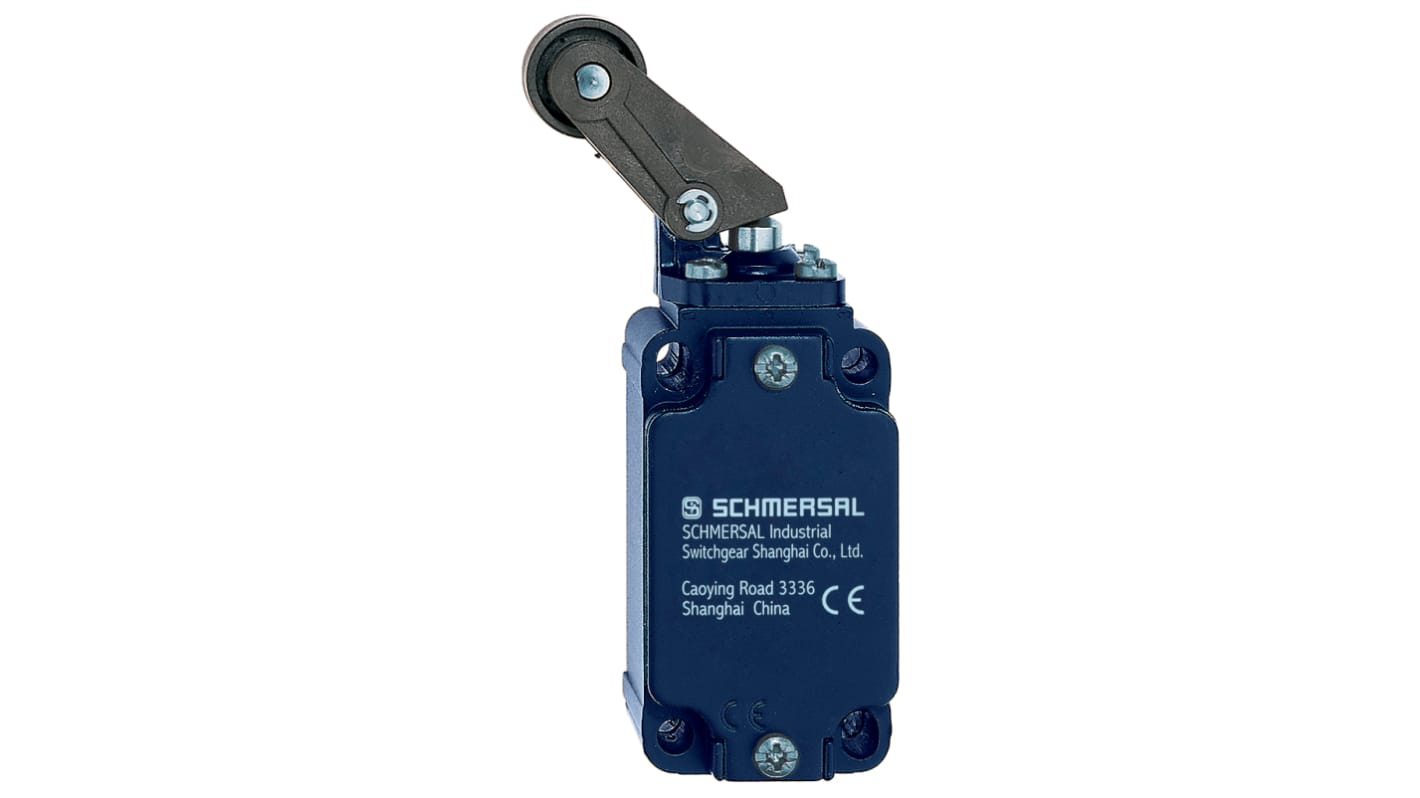 Schmersal EX-T Series Roller Lever Safety Interlock Switch, 1NO/1NC, IP65, Aluminium Housing, 230V ac ac Max, 4A Max