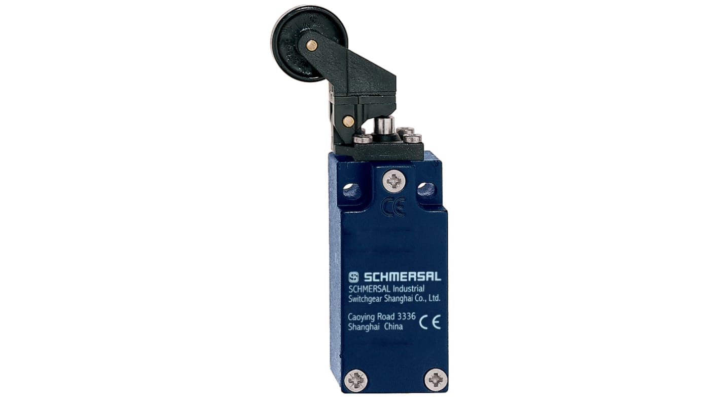 Schmersal EX-Z Series Roller Lever Actuator, 1NO/1NC, IP67, Die Cast Zinc Housing, 230V ac ac Max, 4A Max