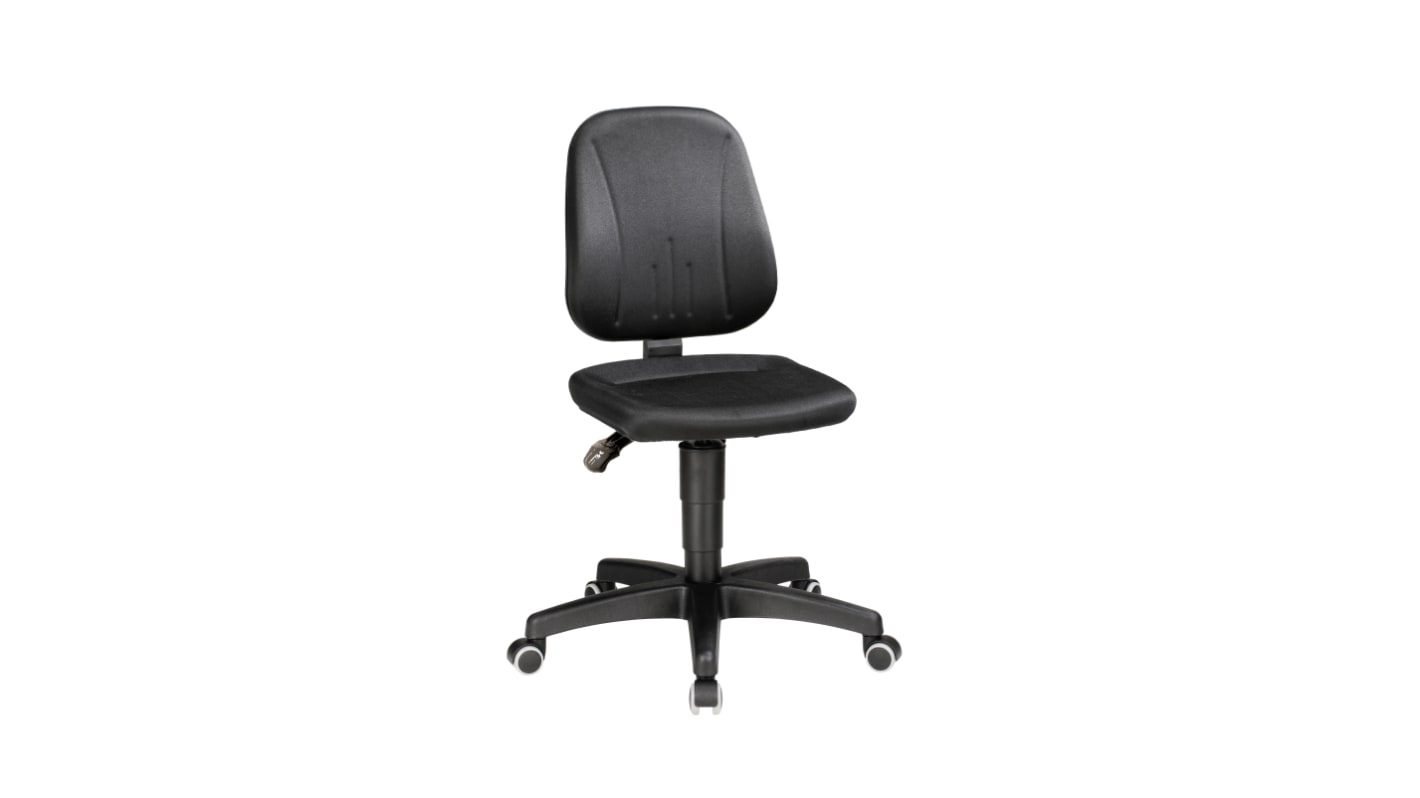 Treston Black Fabric Desk Chair, 120kg Weight Capacity