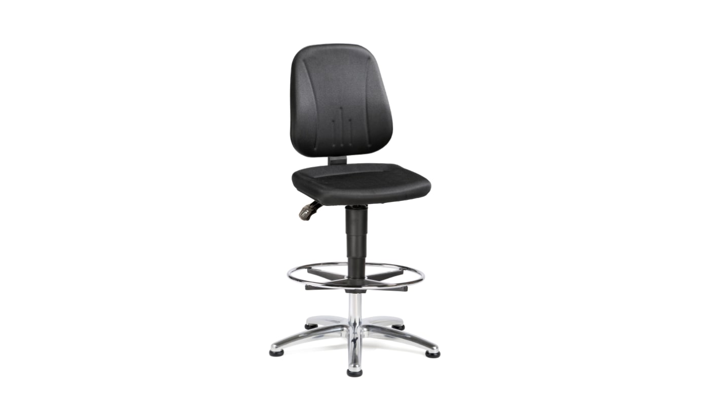 Treston Black Fabric Desk Chair, 120kg Weight Capacity