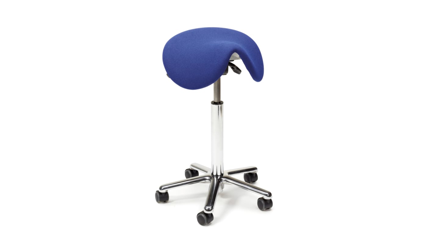 Treston Blue Fabric Stool, 120kg Weight Capacity