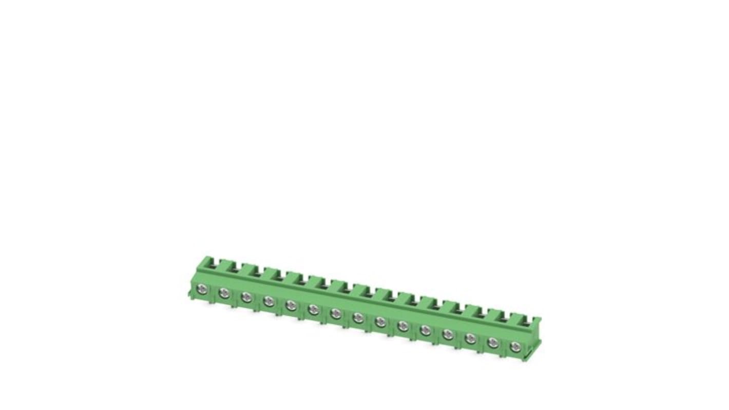 Morsettiera per circuito stampato Phoenix Contact a 15 vie, 1 fila, passo 7.5mm, Montaggio PCB