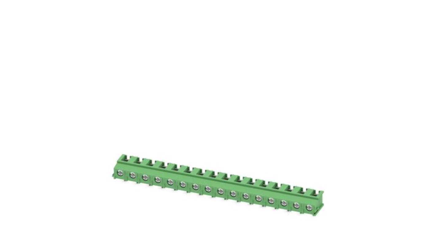 Morsettiera per circuito stampato Phoenix Contact a 16 vie, 1 fila, passo 7.5mm, Montaggio PCB