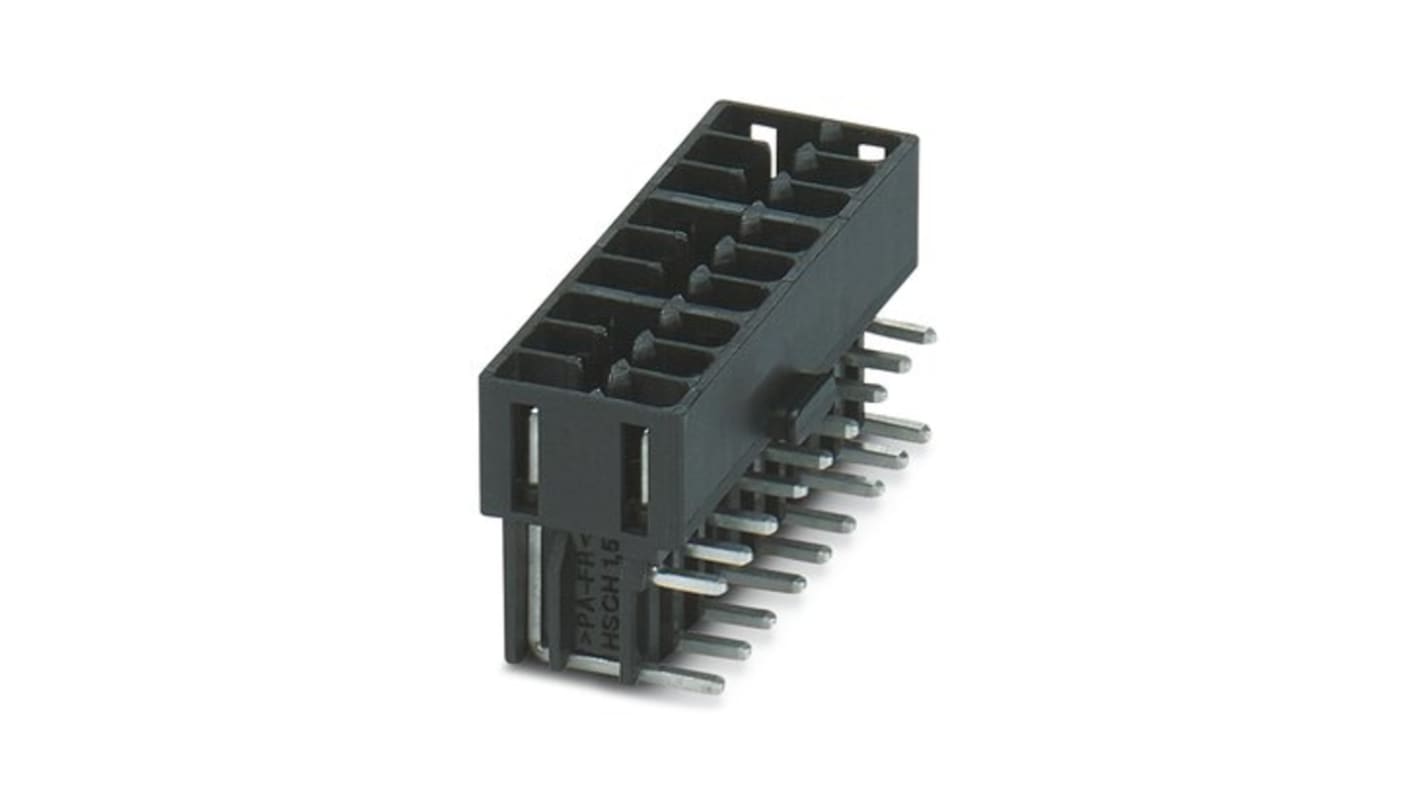 Conector macho para PCB Phoenix Contact serie HSCH de 18 vías, 2 filas, paso 3.45mm, Soldadura por ola