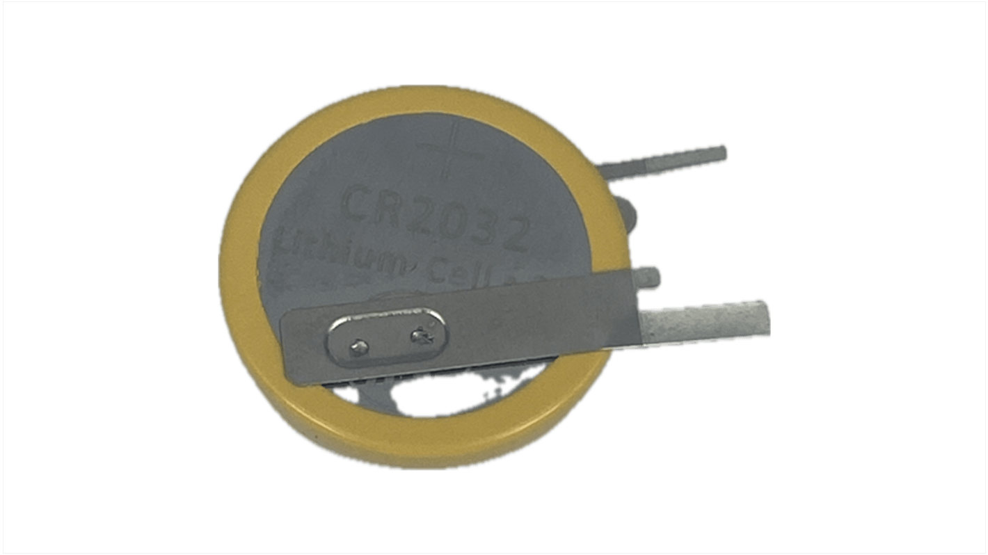RS PRO CR2032 Button Batteries, 3V, 20mm Diameter