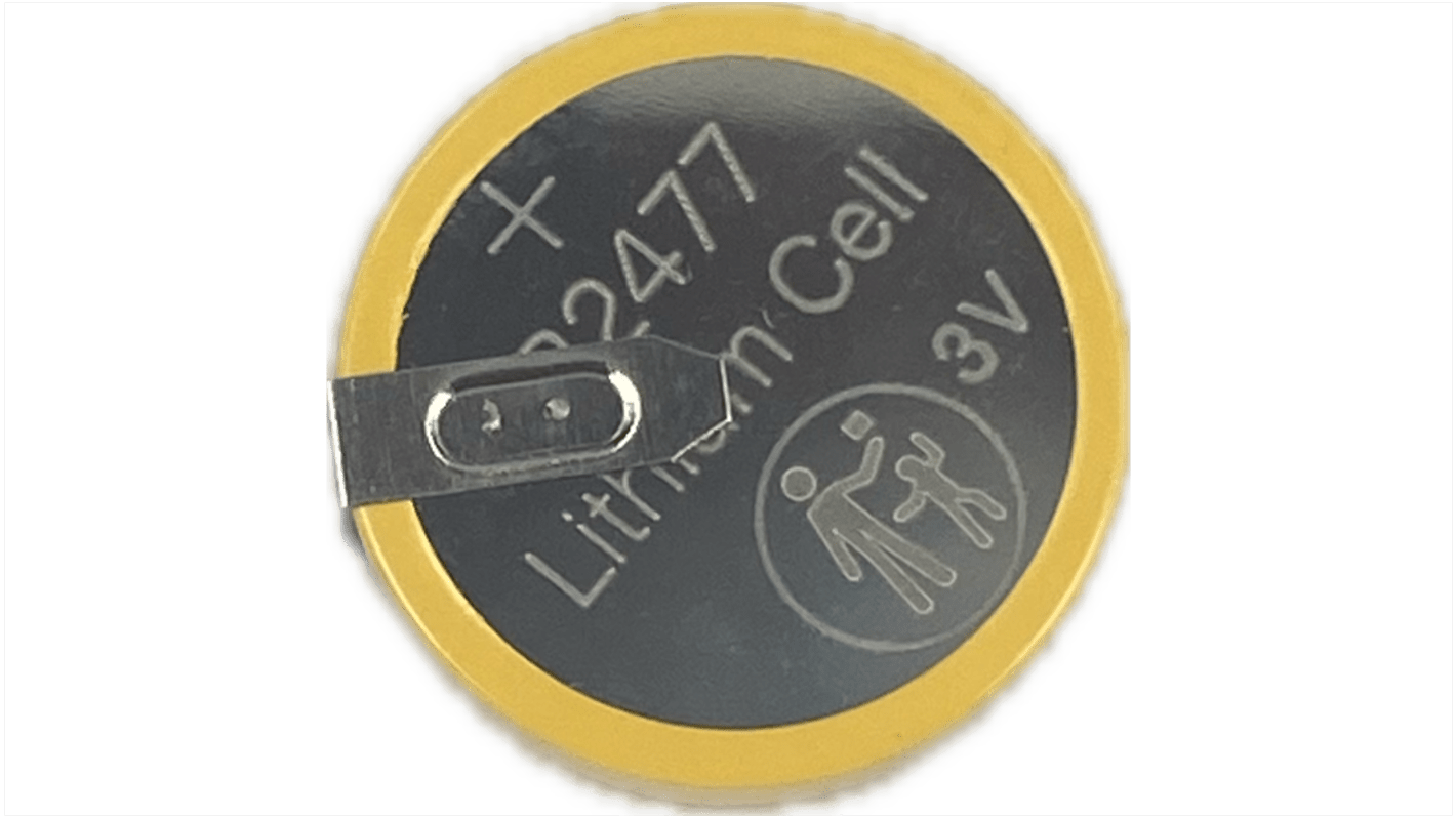 RS PRO CR2477 Button Battery, 3V, 24mm Diameter