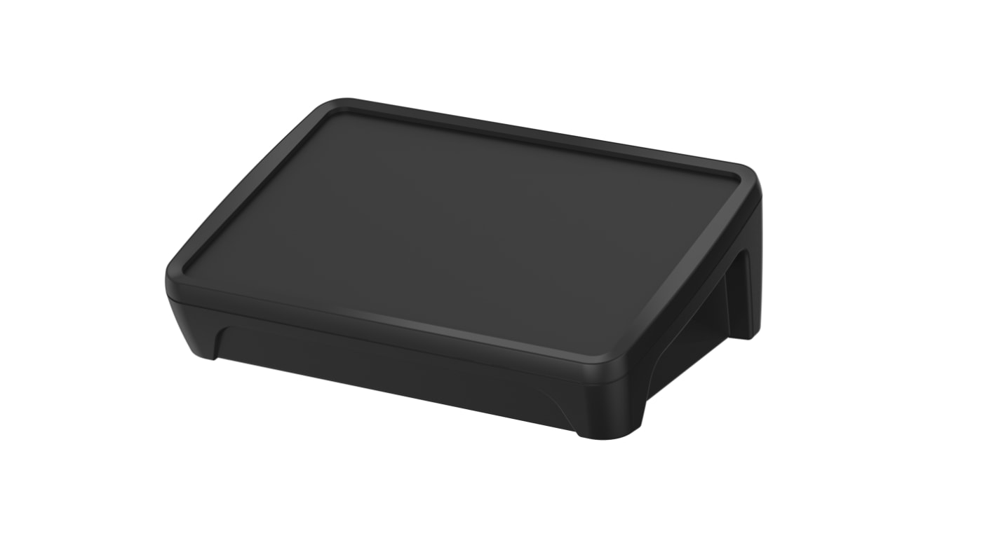 Bopla BoPad Series Black ABS Desktop Enclosure, Sloped Front, 215 x 150 x 75.70mm