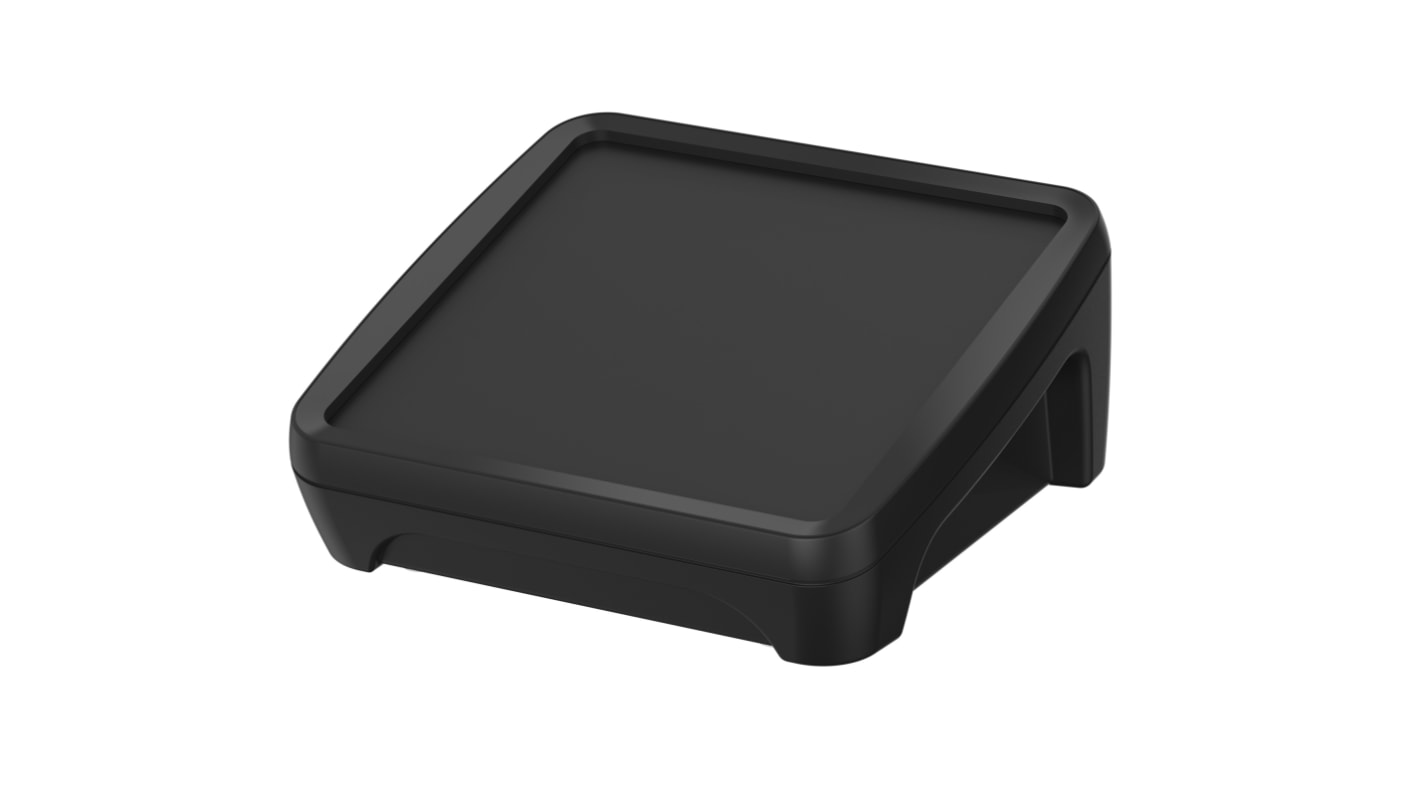 Bopla BoPad Series Black ABS Desktop Enclosure, Sloped Front, 122 x 118 x 57.60mm