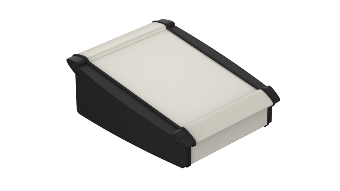 Bopla Alu-Topline Series Natural Anodized ABS, Aluminium Desktop Enclosure, Sloped Front, 232.60 x 150 x 86.20mm