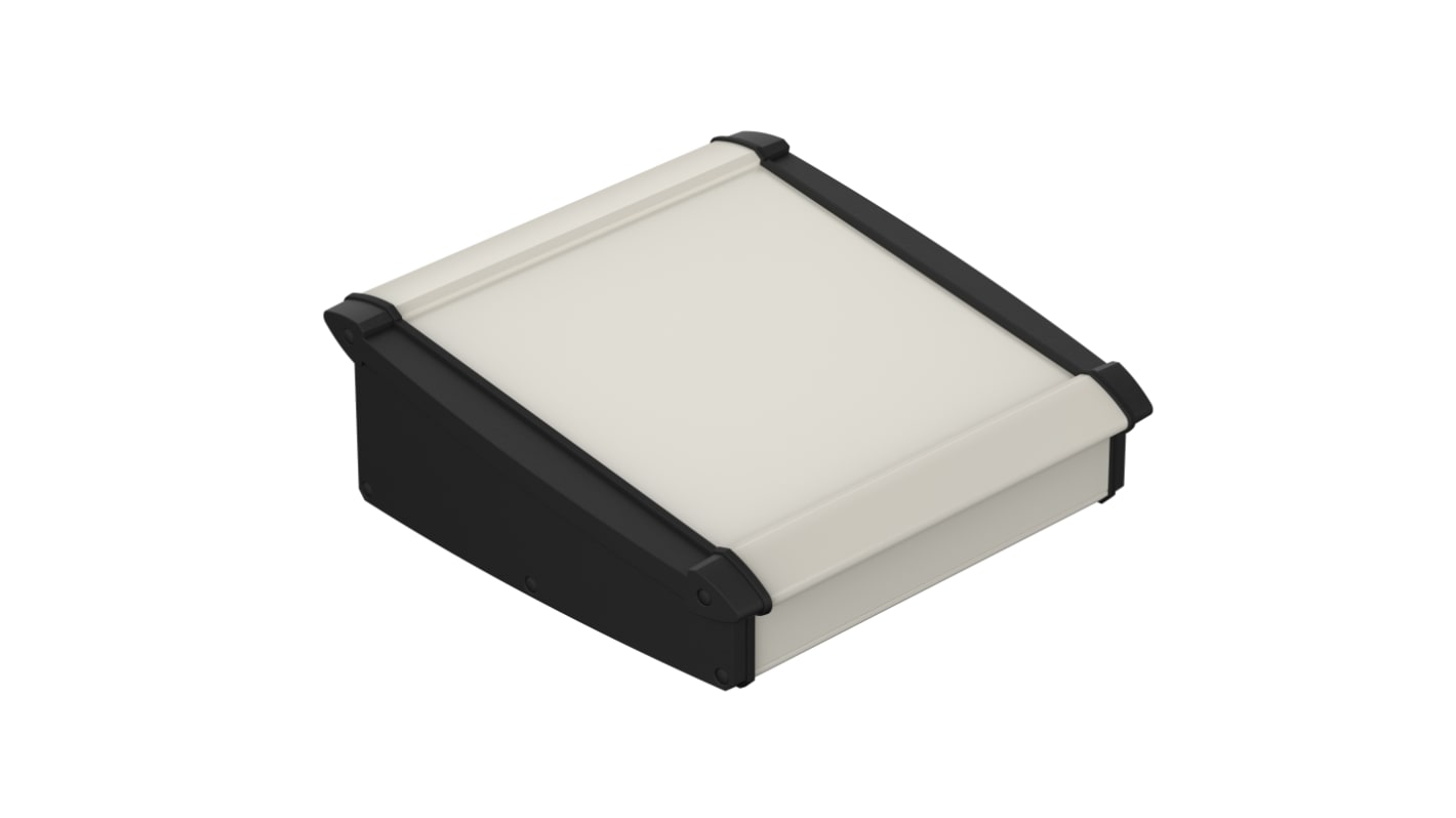 Bopla Alu-Topline ABS, Aluminium Pultgehäuse angeschrägt, Natürlich eloxiert, 232.60 x 200 x 86.20mm