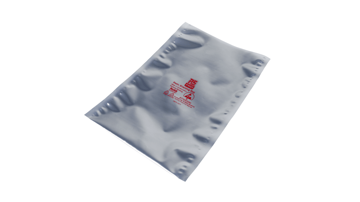 Sacchetto antistatico RS PRO 203mm x 152mm, col. Semi trasparente