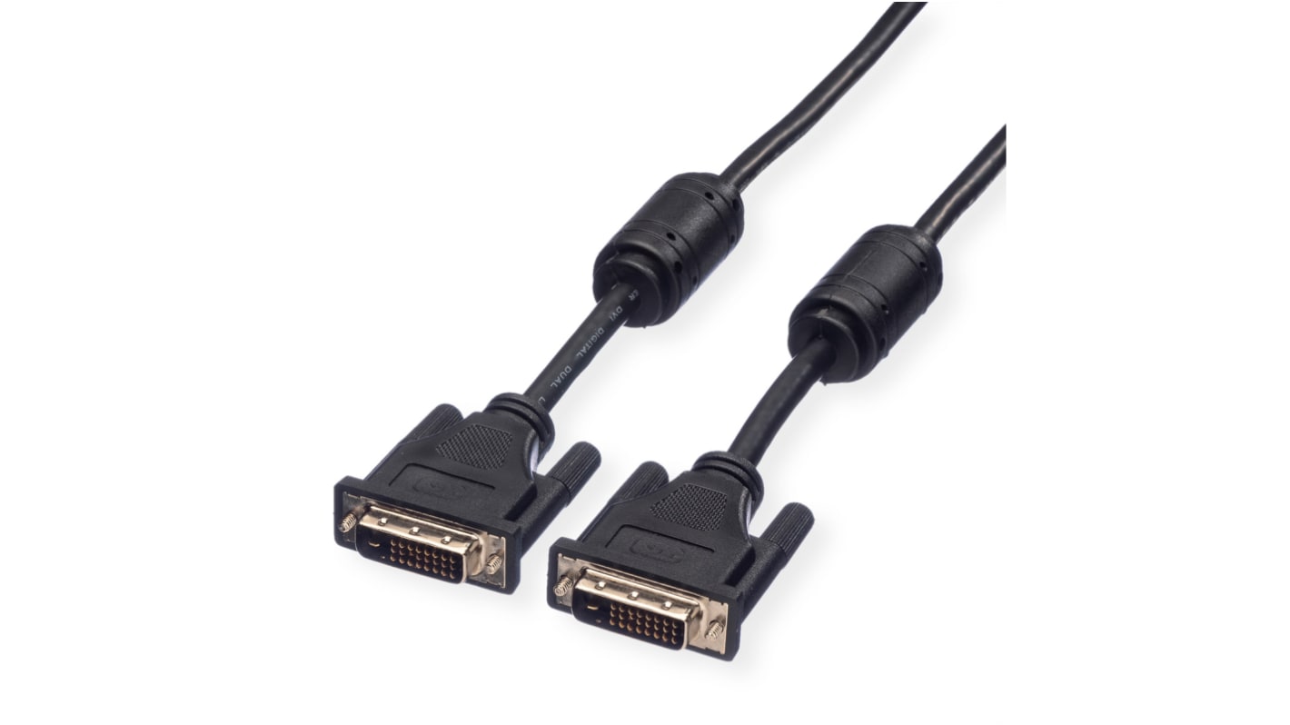 Roline, Male DVI-I Dual Link to Male DVI-I Dual Link Cable, 7.5m