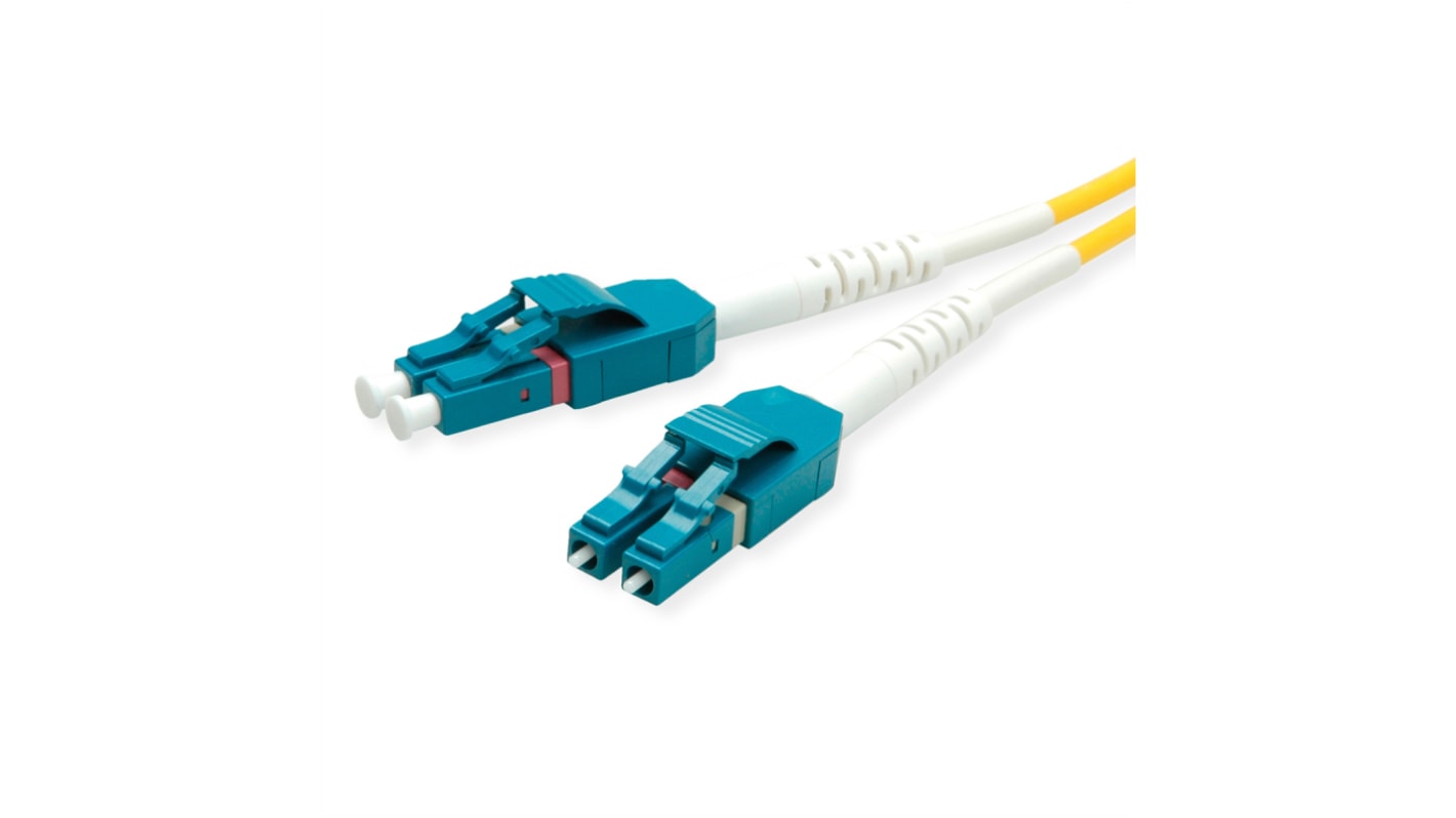 Cable de fibra óptica Roline OS2, con A: LC, con B: LC, long. 2m Amarillo