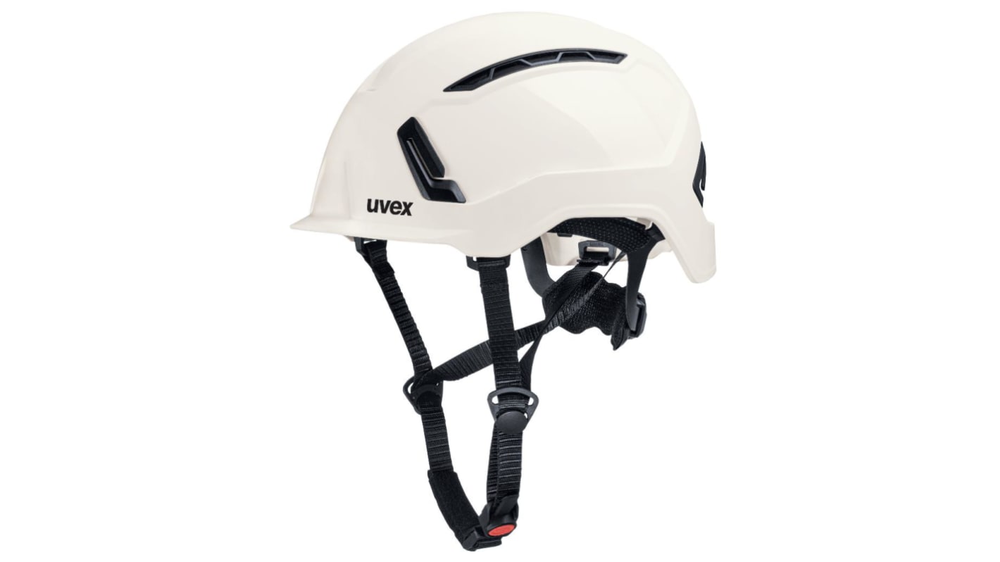 Uvex Pronamic alpine White Hard Hats with Chin Strap, Adjustable, Ventilated