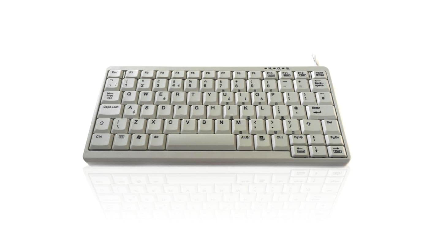 Ceratech KYB500-K82A-W Wired PS/2 & USB Compact Keyboard, QWERTY (UK), White