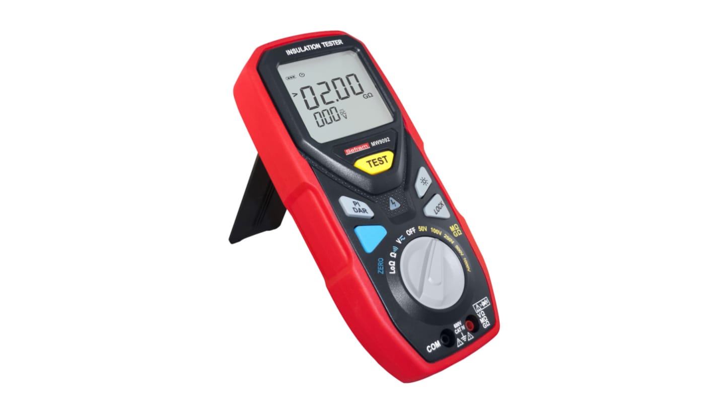 Comprobador de Aislamiento y Continuidad Sefram MW9092, 20GΩ, 1000V, CAT IV