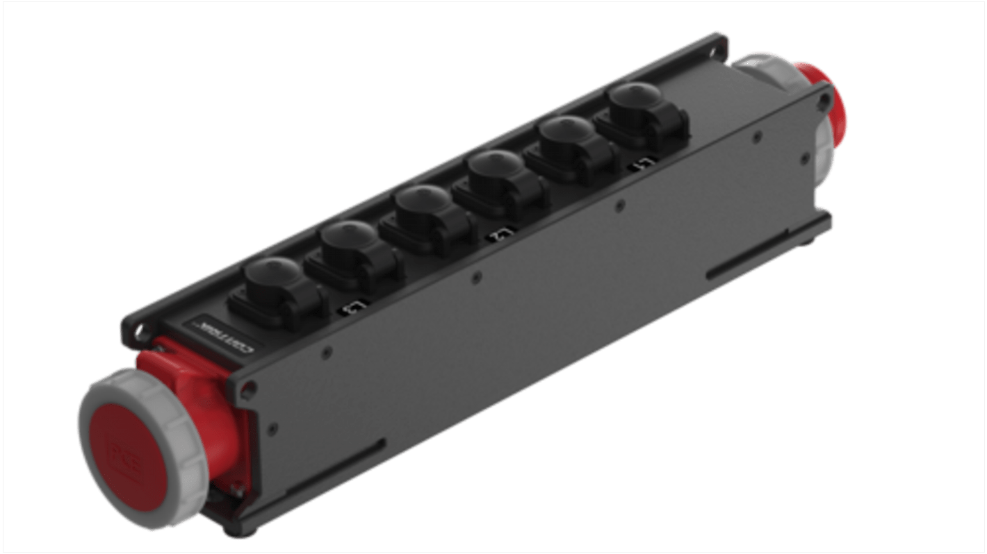 Neutrik 1 Gang Power Distribution Unit, 16A, 400 V ac