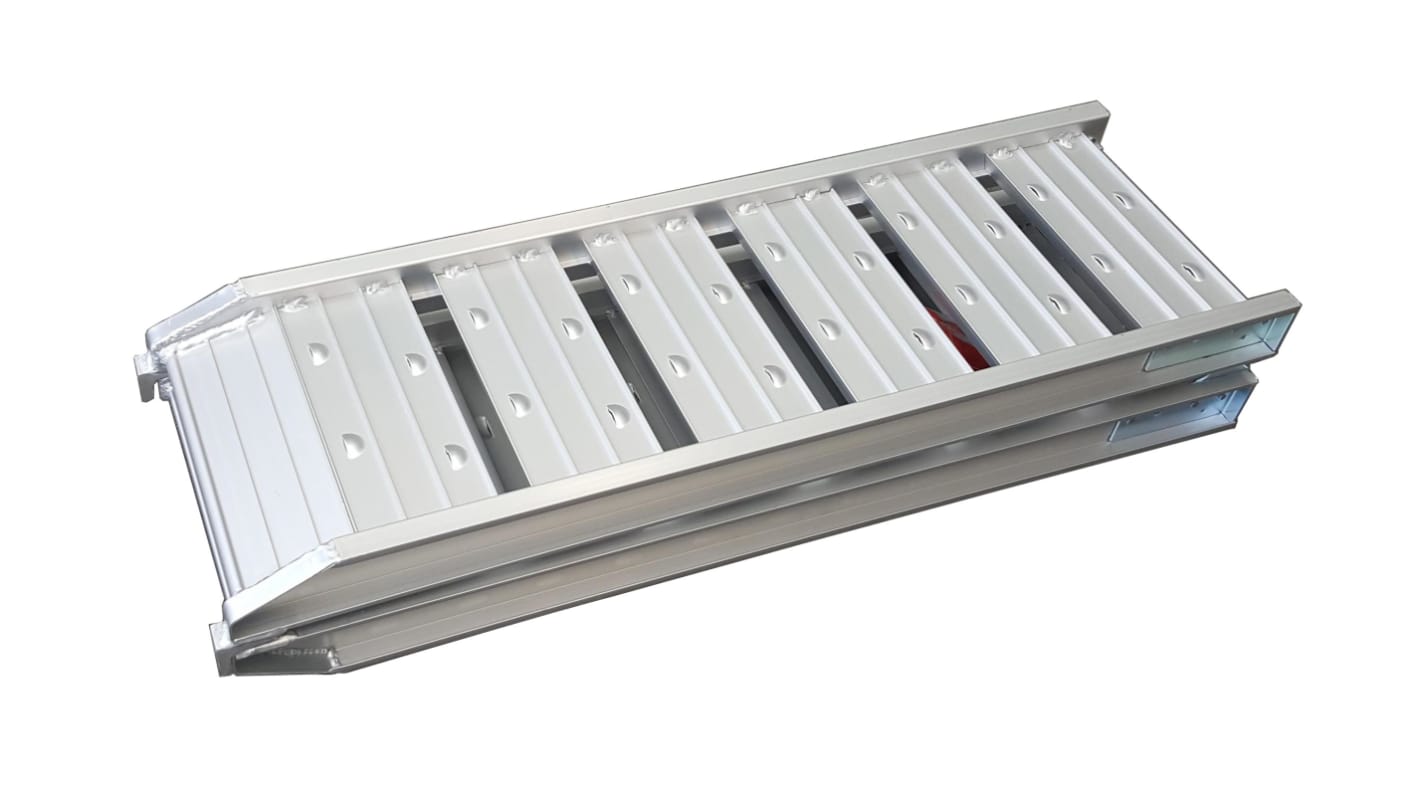 RS PRO Aluminium Foldable Foldable Ramp, 250kg Maximum Weight