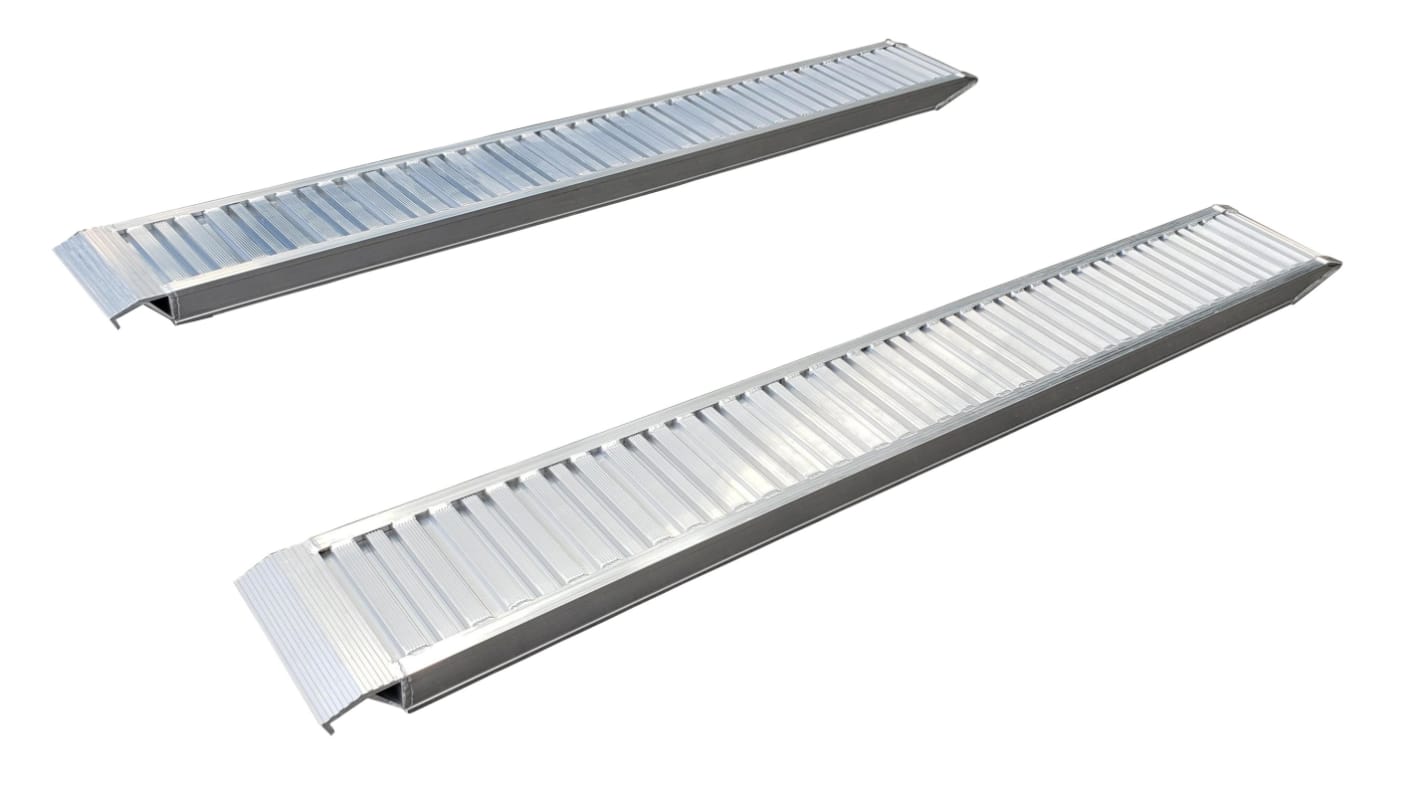 RS PRO Aluminium Foldable Foldable Ramp, 1250kg Maximum Weight