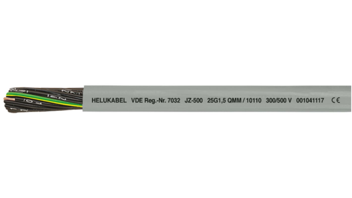 Helukabel Twisted Pair Cable, 7 Cores, 0.5 mm², 20 AWG, 100m, Multicore Cable