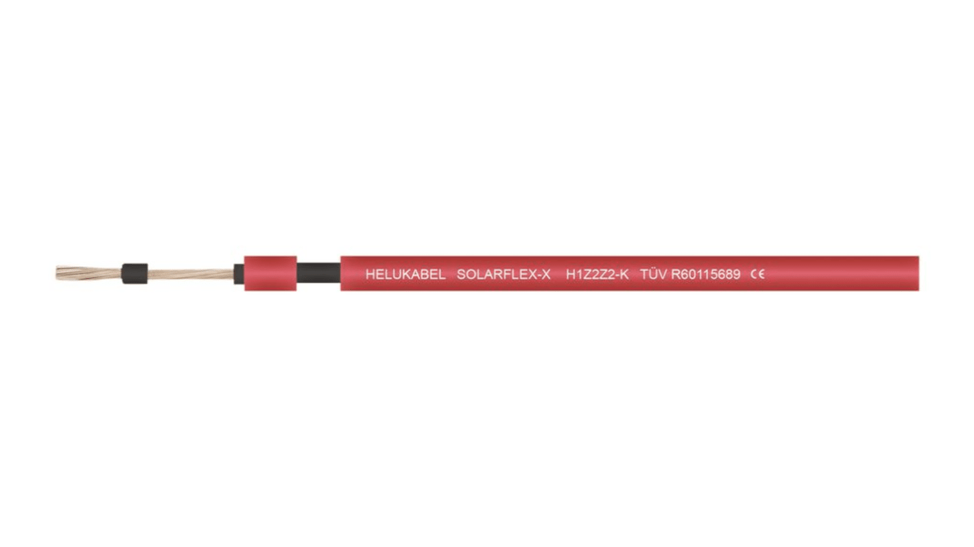 Helukabel Solar Cable 4 mm² CSA , -40 to + 120 °C 100m Red