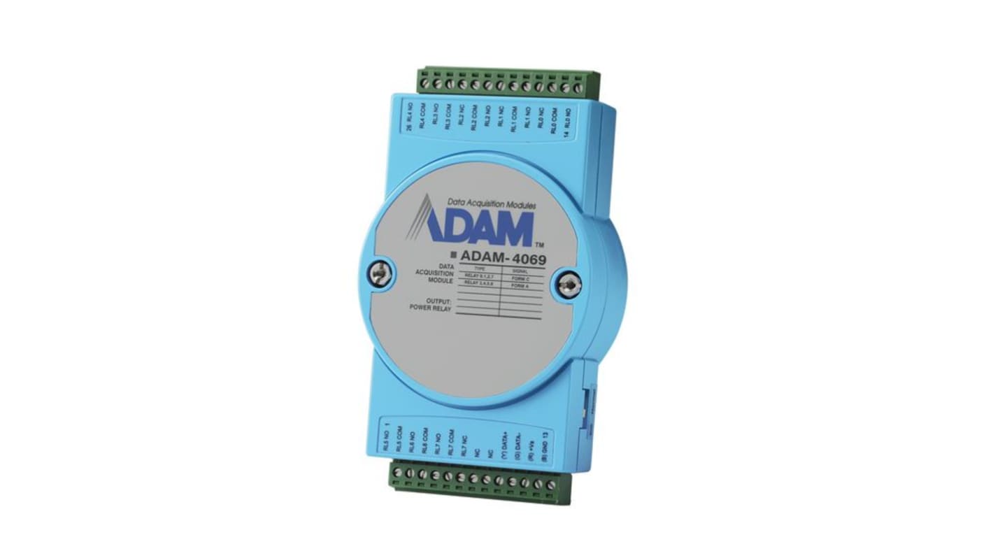 Moduł 8 -pinowe na szynę DIN Advantech z zaciskiem wciskanym
