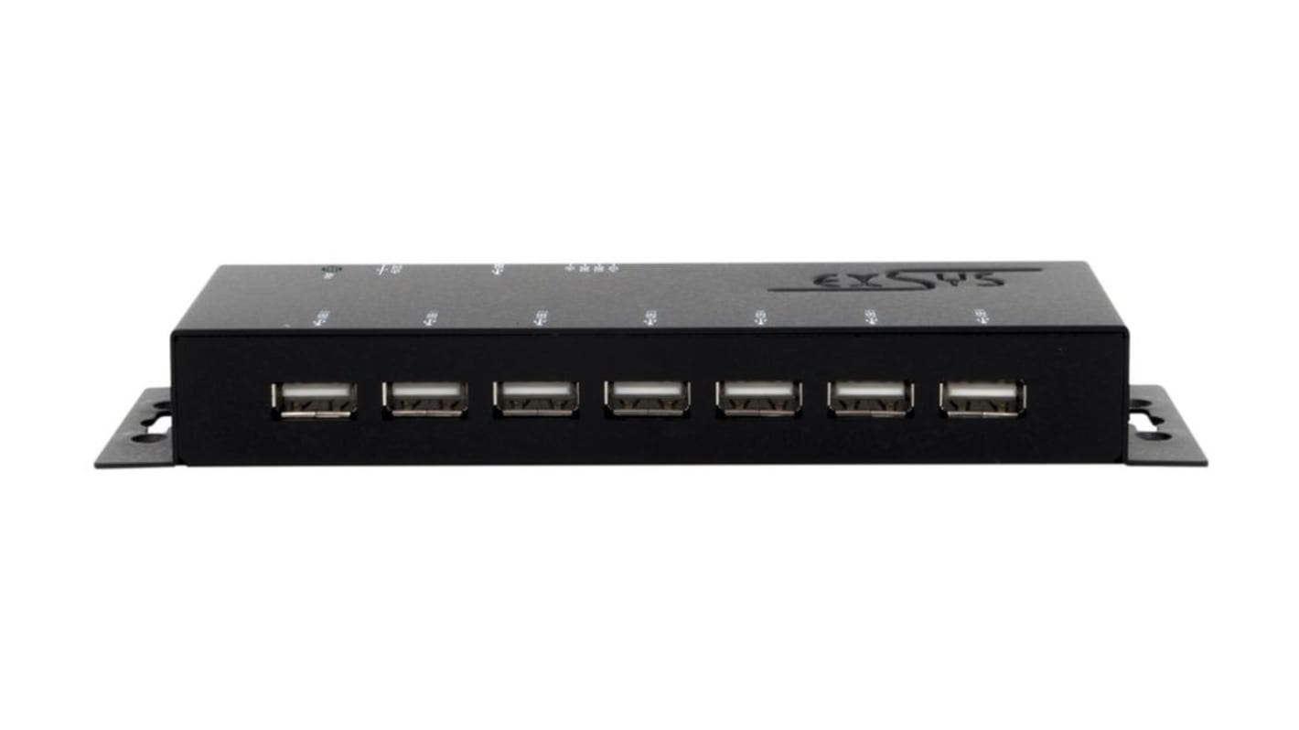 Hub USB USB 2.0 EX-1178S USB 7 USB A, USB B, Exsys