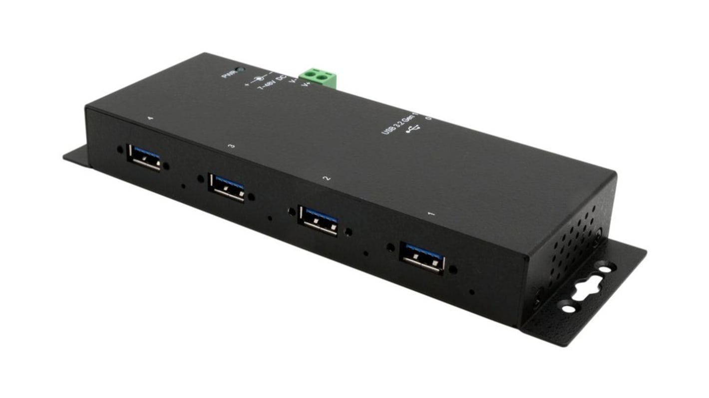 Exsys 4 Port USB 3.2 USB A  Hub, 178 x 70 x 24mm