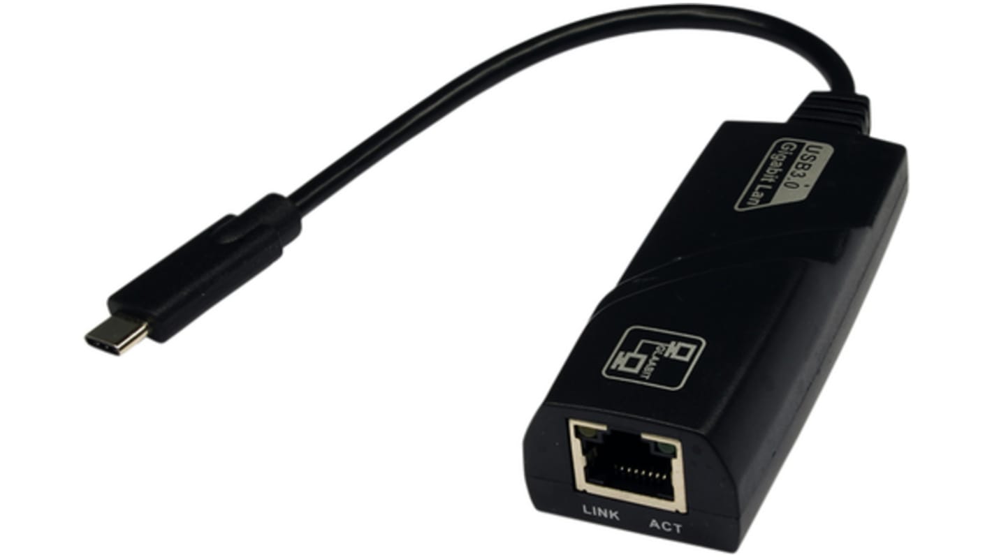 Adaptador de red USB 3.2 Exsys, con. A USB 3.2 tipo C Macho, con. B RJ45, 1 puerto, 10/100/1000Mbit/s