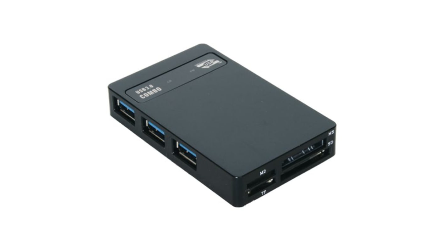 Exsys 3 Port USB 3.0 USB A, USB B  Hub, USB Bus Powered