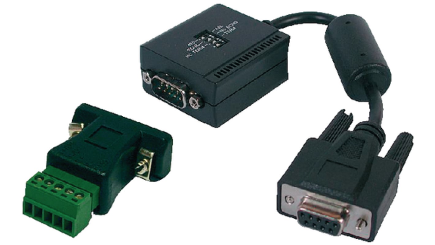 Exsys RS232, RS422, RS485 D Sub 9 Pin Female to D-sub, 9 Pin Male Interface Converter