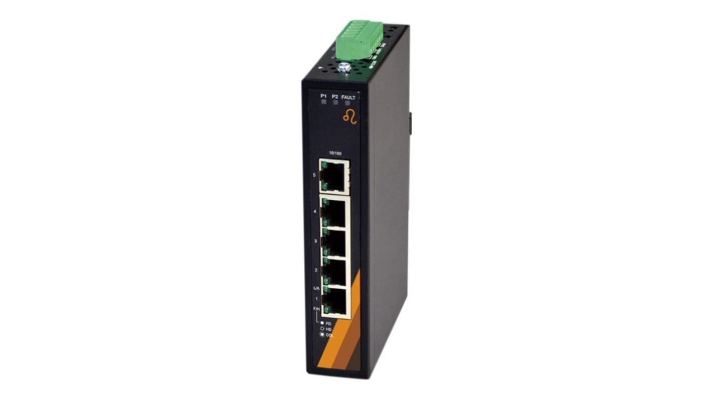 Exsys EX-6201, Unmanaged 5 Port Industrial Ethernet Switch