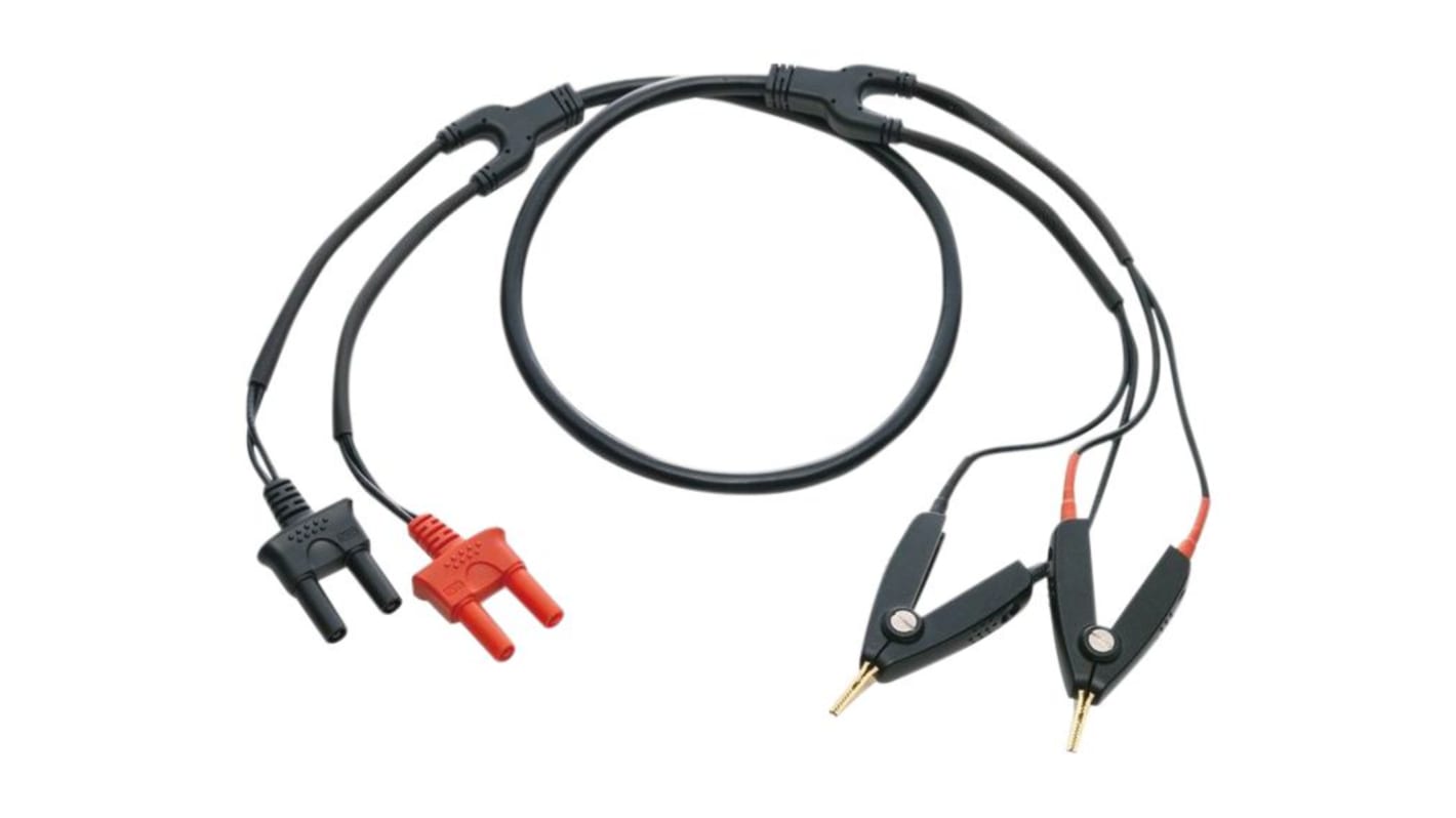 GW Instek Test lead, Black, Red, 1.1m Lead Length
