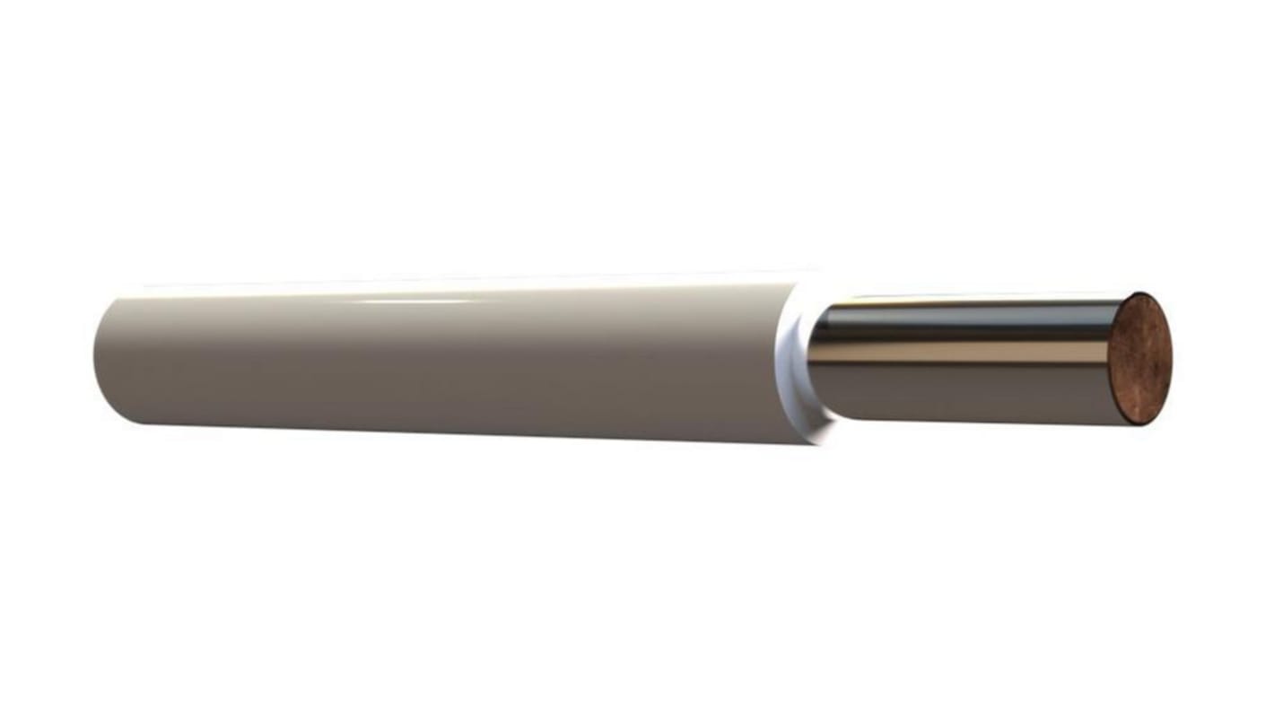 Habia H-WZ Series White 0.2 mm² Hook Up Wire, 24 AWG, 1, 100m, ETFE Insulation, H-WZ 2401 WHITE