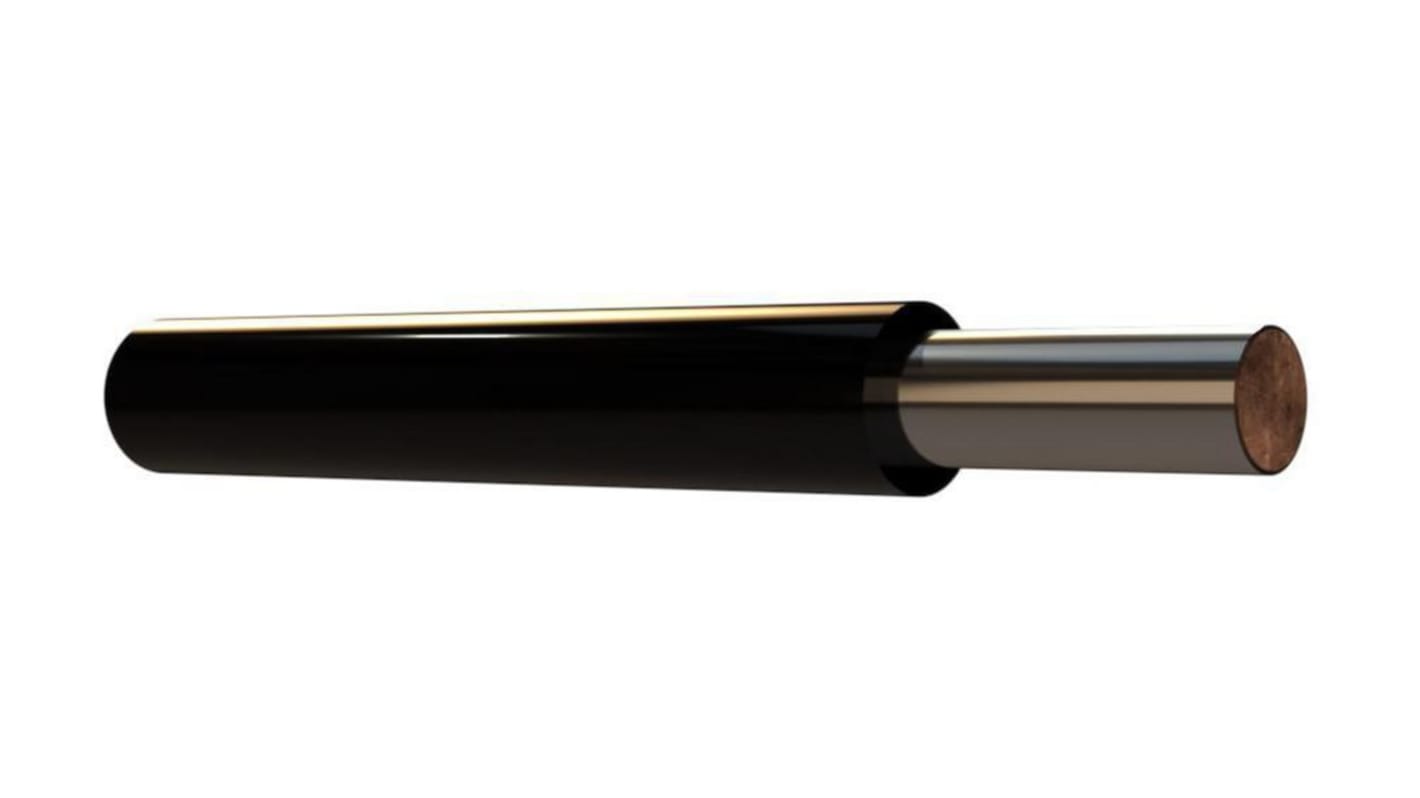 Habia Einzeladerleitung 0,2 mm2, 24 AWG 100m Schwarz ETFE isoliert