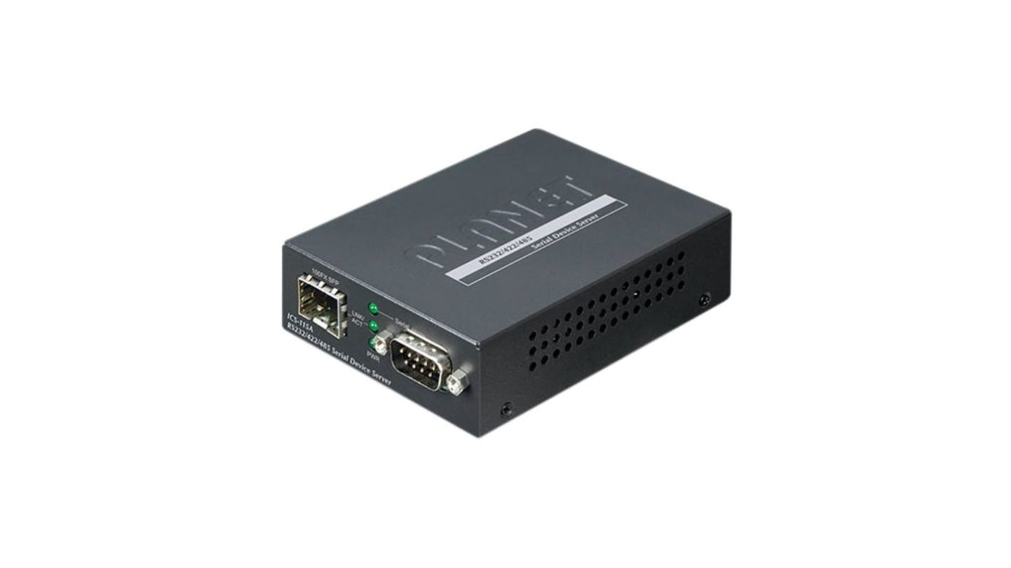 Planet Serial Device Server, 1 Ethernet Port, 1 Serial Port, RS232, RS422, RS485 Interface, 921kbps Baud Rate