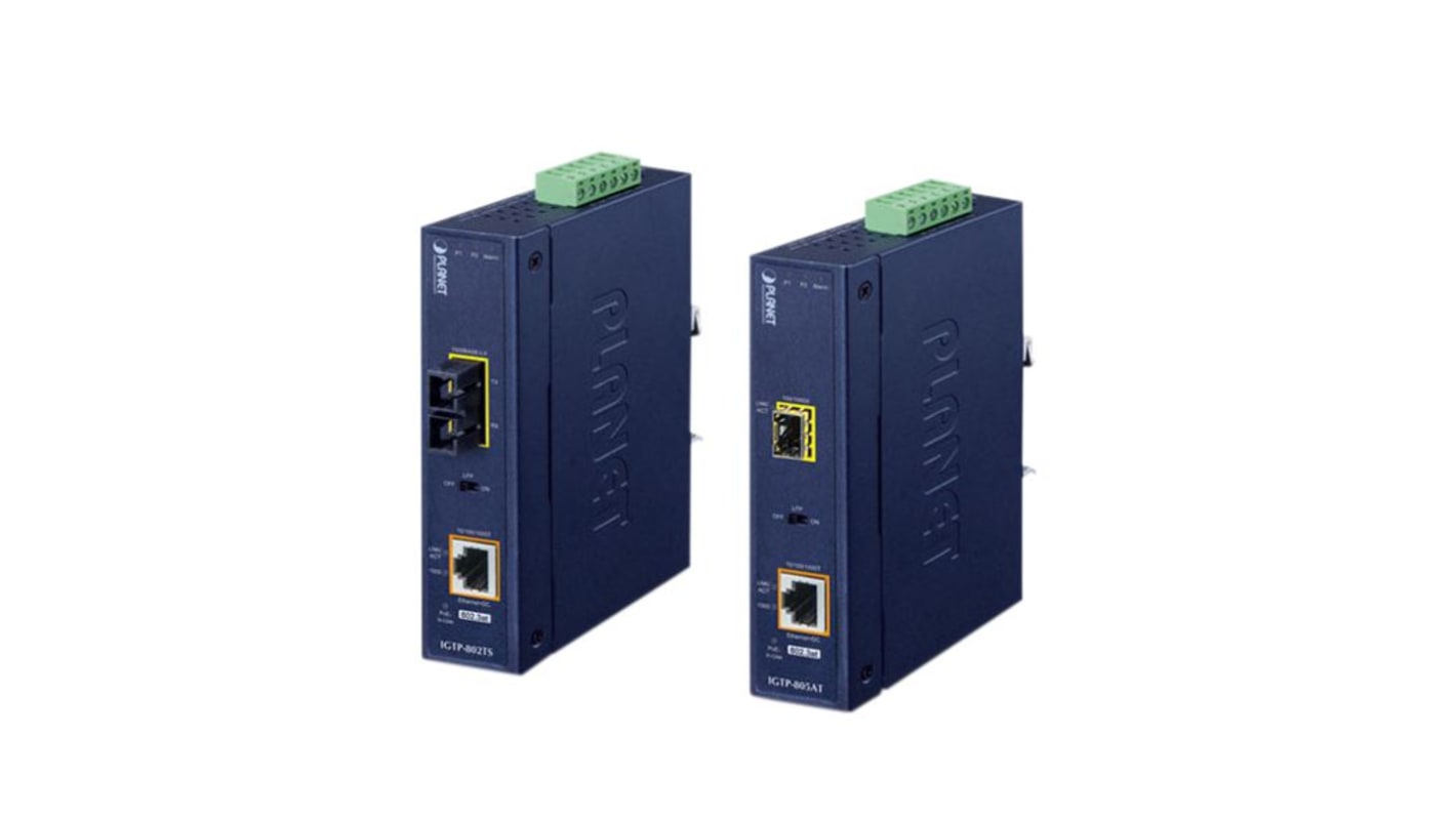 Planet-Wattohm Ethernet-Medienkonverter 10/100 Mbit/s, 1000 Mbit/s, Multi Mode 20km, Anschluss: SC