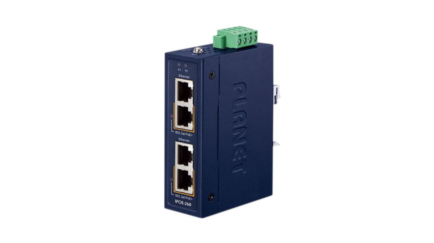Planet 2 Port POE Injector, 72W