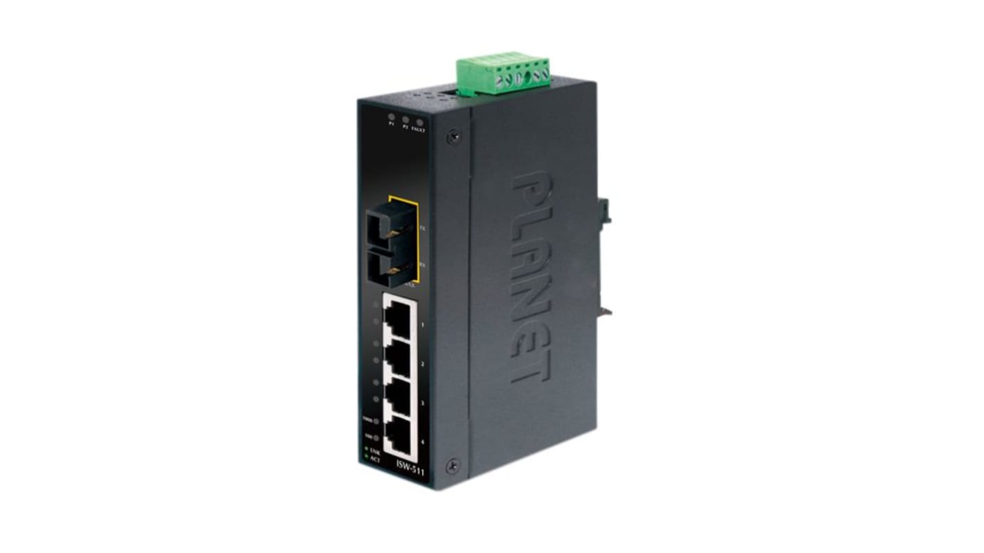 Planet ISW-511, Unmanaged 4 Port Industrial Ethernet Switch